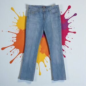 Vintage y2k Jordache Morgan Straight Leg Jeans Mid Rise Stretchy Fit Sz 10 30